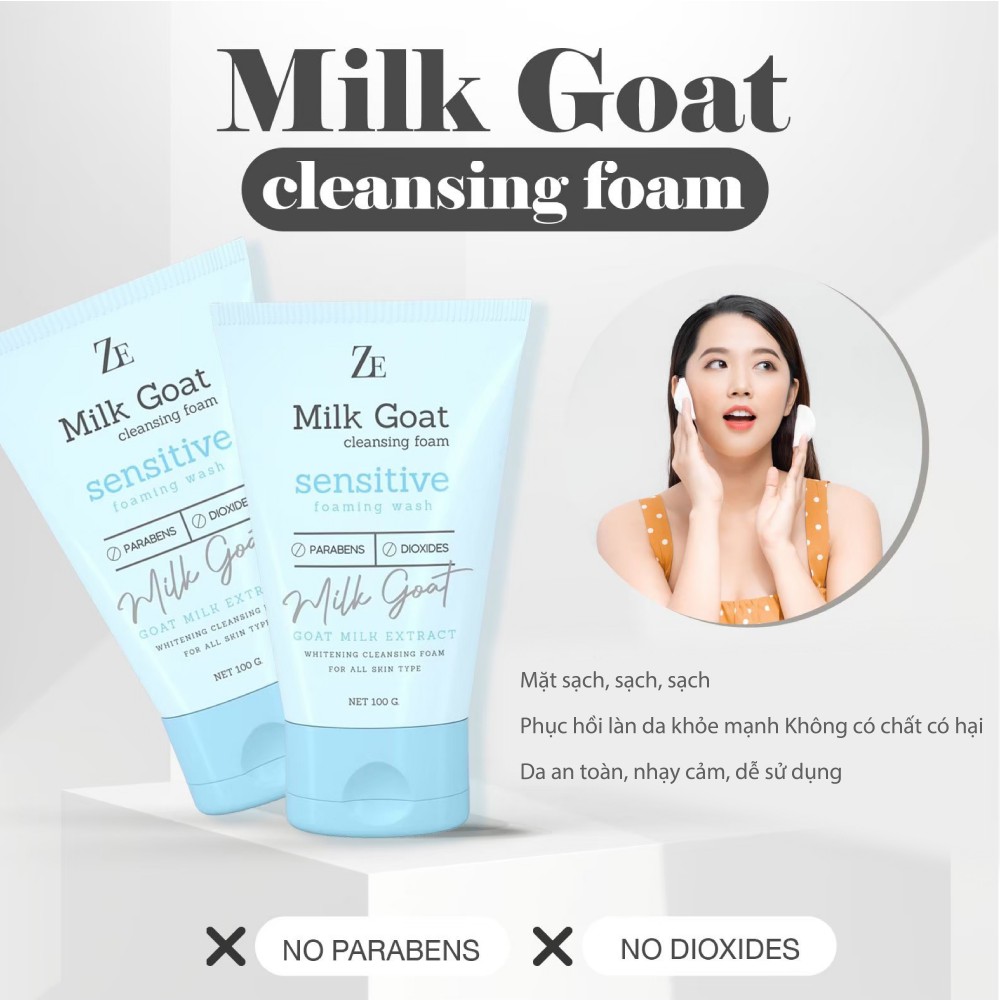 ZE MILK GOAT CLEANSING FOAM 100 G.